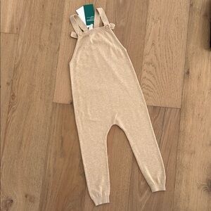 H&M Light Brown Knit Overalls